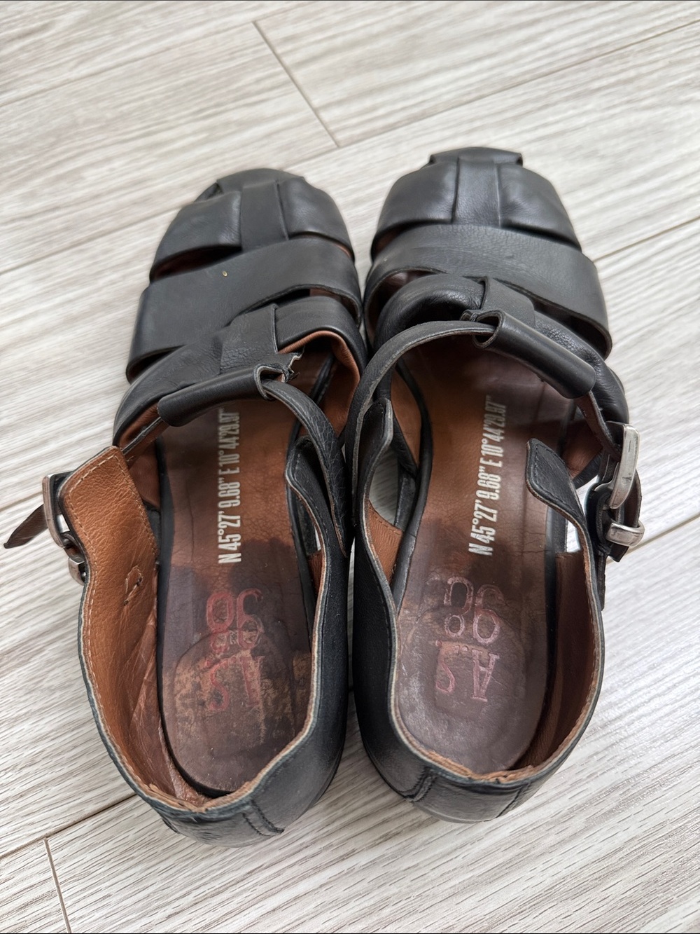 A.S. 98 Leather Sandals - Picture 4 of 9